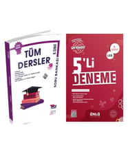 Açı Yayınları 8. Sınıf LGS Tüm Dersler Soru Bankası ve Ünlü 5 li Deneme Seti 2 Kitap