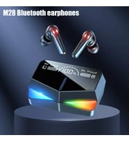 M28 Kablosuz Kulaklık Bluetooth Kulaklıklar Tws Stereo Dokunmatik Kontrol Siyah