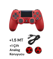 Playstation 4 DualShock Yeni Nesil V2 Gamepad + 1.5 MT Şarj Kablo + 1 Çift Analog Başlığı
