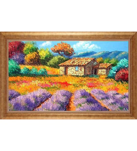 ALTIN ÇERÇEVELİ PASPARTULU TABLO CR1268
