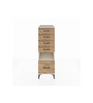 Kronos Dolap Tek Raflı 5 Çekmeceli 44x59x134 Aytaşı-Çam