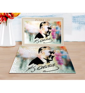 BK Home Atatürk Silüet Tasarımlı 1000 Parça Profesyonel Puzzle-7