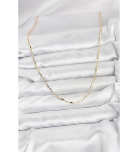 CM 14K Gold Renk Pirinç Ataç Zincir 60 cm Kadın Kolye 5886 - HUOBPS8455-5708