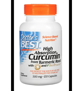 Doctor's Best, High Absorption Curcumin From Turmeric Root 500 mg, 120 Capsul. Usa Version.3962 (Renksiz)