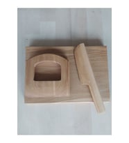 Ahşap güvenli çocuk bıçağı 3 lü set
