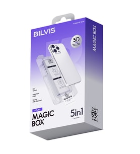 Iphone 17 Air Bilvis 5In1 3D Magic Cam Ekran Koruyucu - Siyah