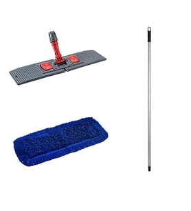 Orlon Mavi Statik Toz Mop Takımı Seti - 60 Cm. - Mop + Tutucu + Sap - 1 Takım
