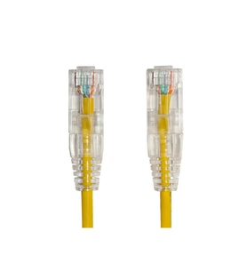 AGER AC-602-0015 15cm UTP SLIM CAT6 PATCH KABLO SARI Cu LSZH AWG 28 15cm Cat6 Patch Cord Sarı