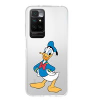 Redmi 10 2022 Uyumlu Kapak Donald Duck Tasarımlı Şeffaf Silikon Kılıf