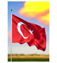 200x300 Cm Raşel Kumaş Türk Bayrağı 1. Kalite Kumaş Dikim