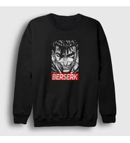 Presmono Unisex Siyah Rage Anime Berserk Sweatshirt 126501tt
