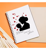 Anne Oğul Tasarımlı Defter Kişiye Özel