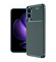 Samsung Galaxy S25 Edge Kılıf Auto Focus Karbon Kapak - Koyu Yeşil