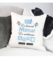 Kişiye Özel Mimar Annelere Hediye Yastık