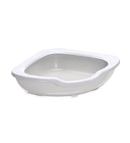 Imac Fred Açık Köşe Kedi Tuvaleti Bej/beyaz 51x51x15,5cm
