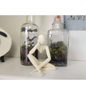 Yaga yapan Figür En Dekorasyon dekoratif Süsleme 12 Cm beyaz Renk