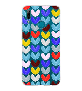 PrintiFy Huawei P Smart 2019 ile Uyumlu 1mm Slim Fit Water Color 1 Baskılı Şeffaf  Kılıf