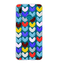PrintiFy Huawei P Smart 2019 ile Uyumlu 1mm Slim Fit Water Color 1 Baskılı Şeffaf  Kılıf