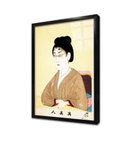 Japon Kadın Çerçeveli Cam Tablo