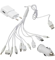 Çoklu Hızlı Şarj Aleti 5V 2.1A Nokia ince uç kalın uç Samsung ince uç mototola V3 ipod iphone 4