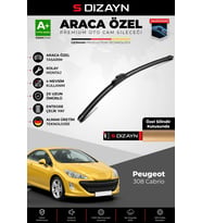S-Dizayn Peugeot 308 Cabrio Ön Cam Silecek Seti 2009-2015 Premium Araca Özel 75 Cm A+ Kalite
