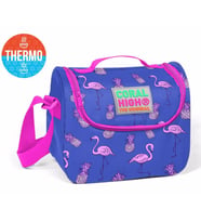 Coral High Mor Flamingo Desenli Termoslu Beslenme Çantası - Kız Çocuk