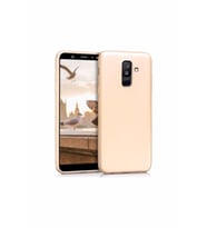 Galaxy J8 Kılıf Ultra Slim Yumuşak Premier Silikon Gold