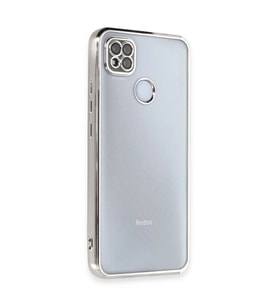 Xiaomi Redmi 9c Kılıf Razer Lensli Silikon - Gümüş