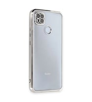 Xiaomi Redmi 9c Kılıf Razer Lensli Silikon - Gümüş