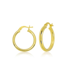 Gümüş Gold Halka Kadın Küpe CSR2183986