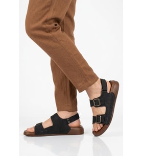 Pierre Cardin Kahve Cırtlı Hafif Erkek Sandalet PC-7924 M