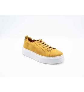 FreeFoot 221150 Nubuk Mango Kadın Sneaker (Sarı)