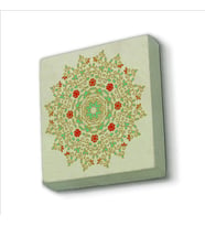 Rumi Desen Baskılı Doğaltaş  Magnet(KD-089)Buzdolabı Süsü