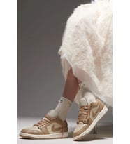 Air Jordan 1 Low Womens Sneaker Hakiki Deri Kadın Günlük Spor Ayakkabı Kahverengi