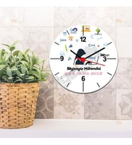 Bilgisayar Mühendisi Baş Örtülü Figür Duvar Saati