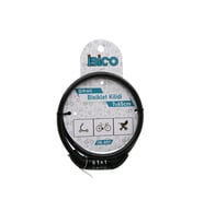 ŞİFRELİ EKO - İNCE BİSİKLET KİLİT ÇELİK TEL SİYAH ŞEFFAF KILIF 7MMX65CM (5680)