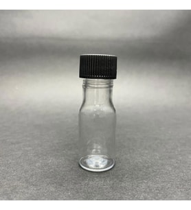 10 cc Pet Şişe - Siyah Kapaklı - 10 ml Plastik Şişe x 10 Adet (Karışık)