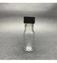 10 cc Pet Şişe - Siyah Kapaklı - 10 ml Plastik Şişe x 10 Adet (Karışık)