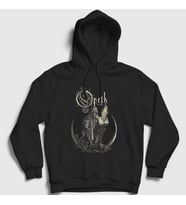 Presmono Unisex Siyah Faith Opeth Kapüşonlu Sweatshirt 100683tt