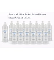 Ultrason Jeli 1 Litre Renksiz İletken Ultrason ve Lazer Cihaz Jeli 10 Adet