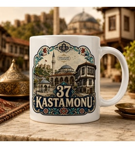 37 Kastamonu Geleneksel Motifli Tarihi Şehir Kupa