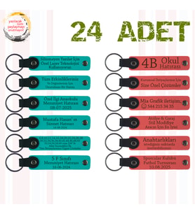K Turkuaz & Nar Çiçeği, 24’lü Set, Kişiye Özel Anı Hediyelik, Kültürel Festival Katılımcılarına Anı