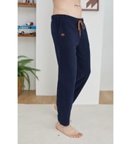 Unısex Rahat Kalip Polar Pijama Eşofman Altı (Lacivert)