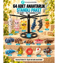 64 Adet Karışık Toptan Anahtarlık Paketi 9