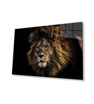 Aslan 20 Hayvan Cam Tablo