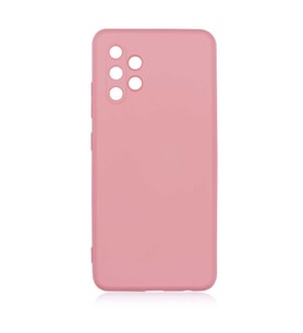 Samsung Galaxy A32 4G Kılıf Orj Lansman Serisi Pürüzsüz Esnek Kadife İç Kısım (Açık Pembe)