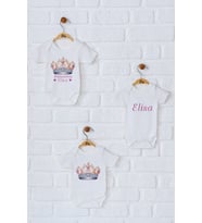 Pia Baby Premium %100 Pamuk İsme Özel Organik Baskılı Üçlü Set Çıtçıtlı Bebek Body Zıbın Modelleri 5047-18 (Ekru)
