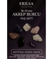 Sertifikalı Akrep Burcu Doğal Taş Kütle Seti 10-15 mm - Koruma ve Dönüşüm Enerjisi Taşları (Çok Renkli)