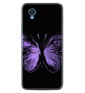Alcatel 1 2022 Kılıf Resimli Desenli Silikon Platinium Series Black Butterfly 1879