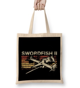 Retro Swordfish Bez Çanta Uzun Saplı